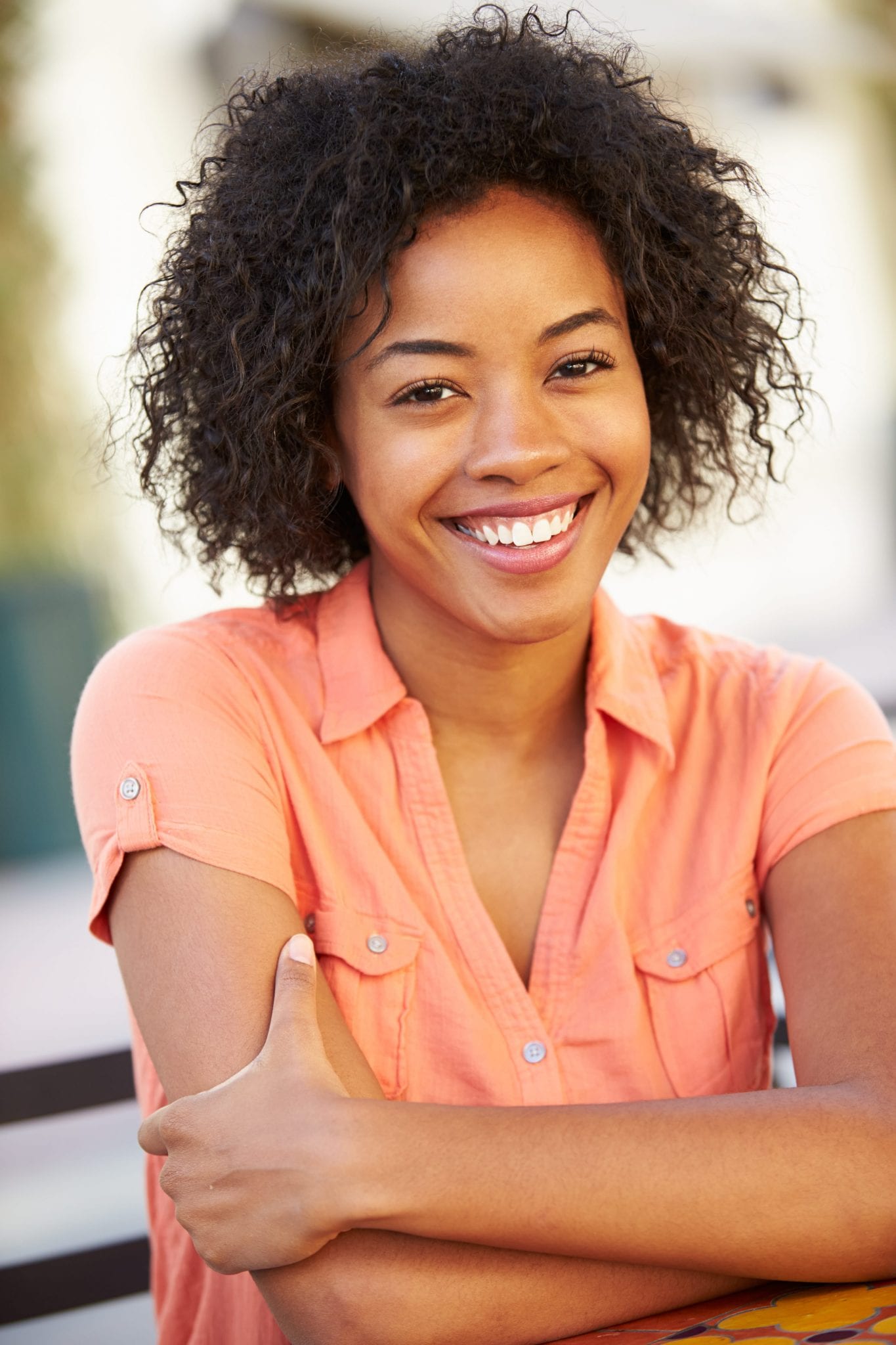 Portrait Of Smiling African American Woman